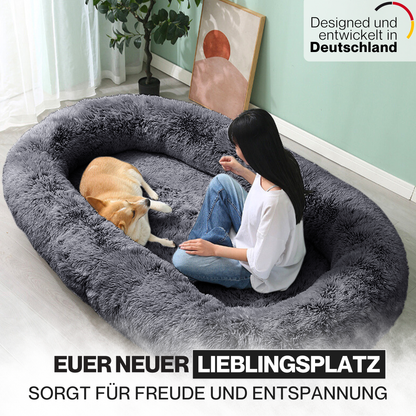 Orthopädisches Hundebett für Menschen "Balu" XXL 190cm inkl. Decke und Kissen
