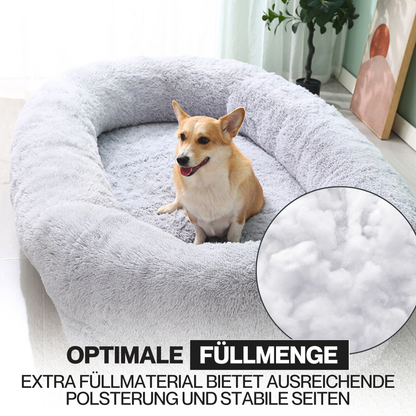 Orthopädisches Hundebett für Menschen "Balu" XXL 190cm inkl. Decke und Kissen