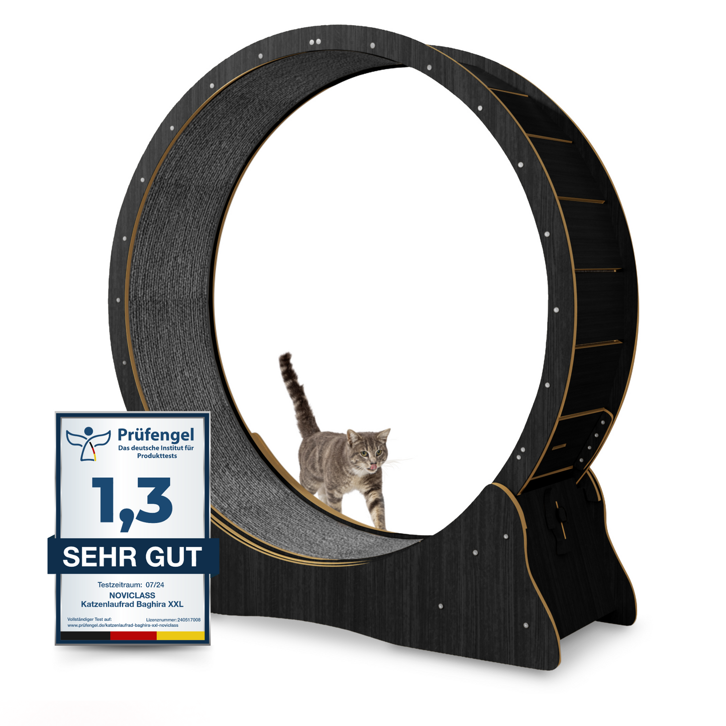 Katzenlaufrad 'Baghira' XXL Groß 120cm Innendurchmesser