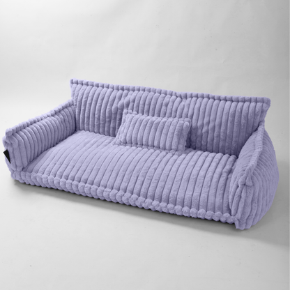 Haustiersofa 'Chaffar' - Für Katzen und Hunde - Moderner Stil - Cord Design - Orthopädische Matratze
