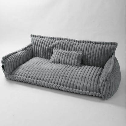 Haustiersofa 'Chaffar' - Für Katzen und Hunde - Moderner Stil - Cord Design - Orthopädische Matratze