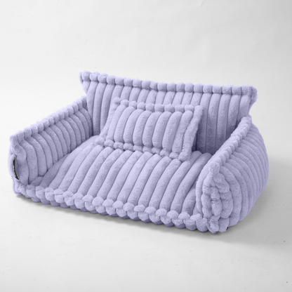 Haustiersofa 'Chaffar' - Für Katzen und Hunde - Moderner Stil - Cord Design - Orthopädische Matratze
