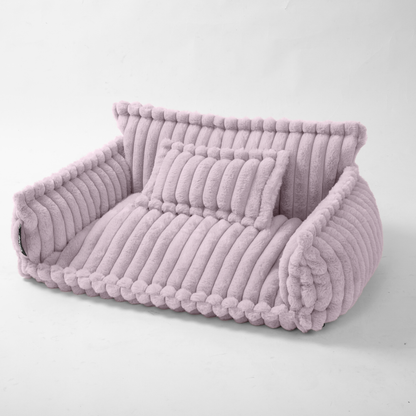 Haustiersofa 'Chaffar' - Für Katzen und Hunde - Moderner Stil - Cord Design - Orthopädische Matratze