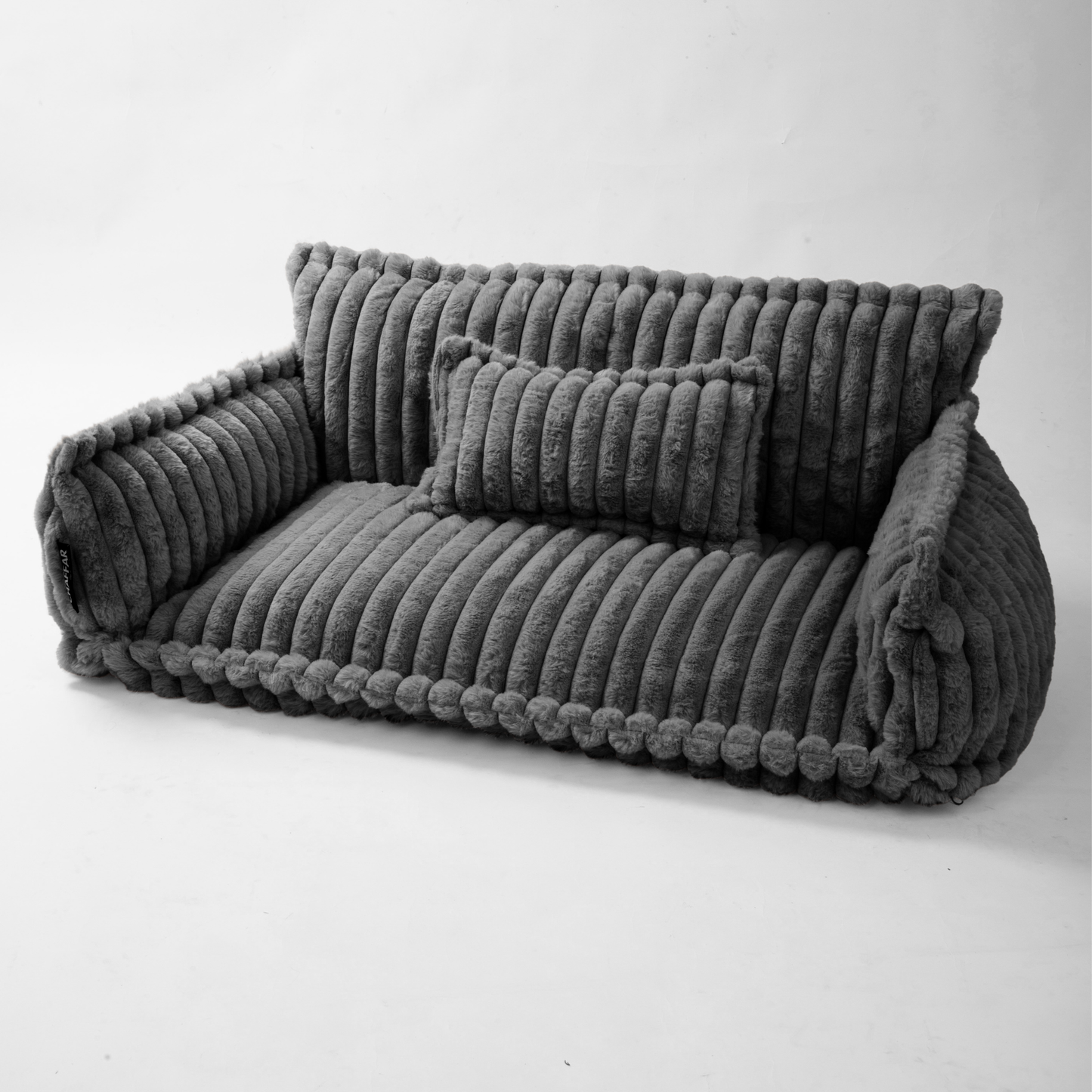 Haustiersofa 'Chaffar' - Für Katzen und Hunde - Moderner Stil - Cord Design - Orthopädische Matratze