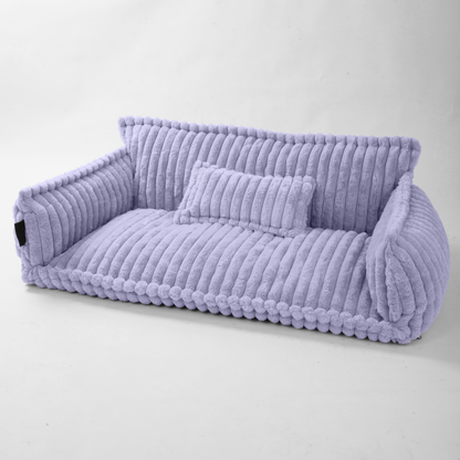 Haustiersofa 'Chaffar' - Für Katzen und Hunde - Moderner Stil - Cord Design - Orthopädische Matratze