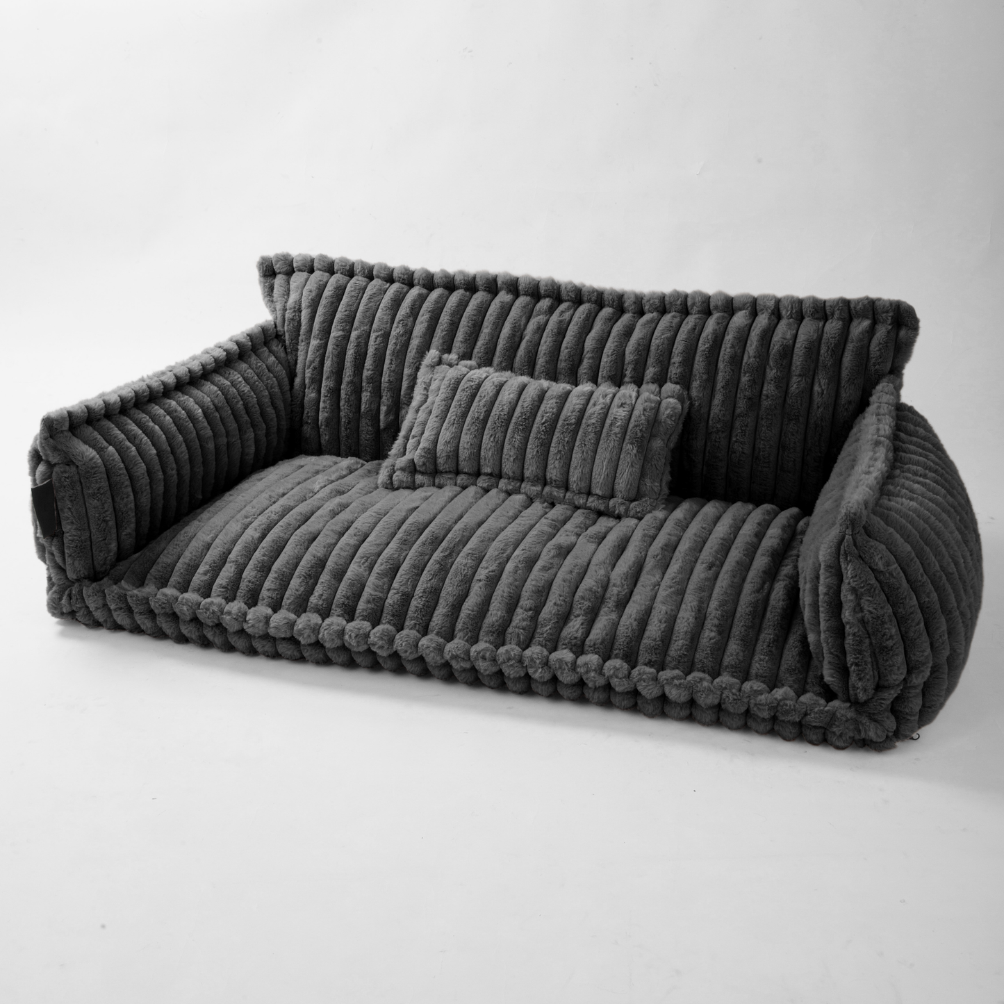 Haustiersofa 'Chaffar' - Für Katzen und Hunde - Moderner Stil - Cord Design - Orthopädische Matratze