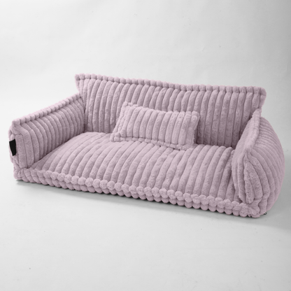 Haustiersofa 'Chaffar' - Für Katzen und Hunde - Moderner Stil - Cord Design - Orthopädische Matratze